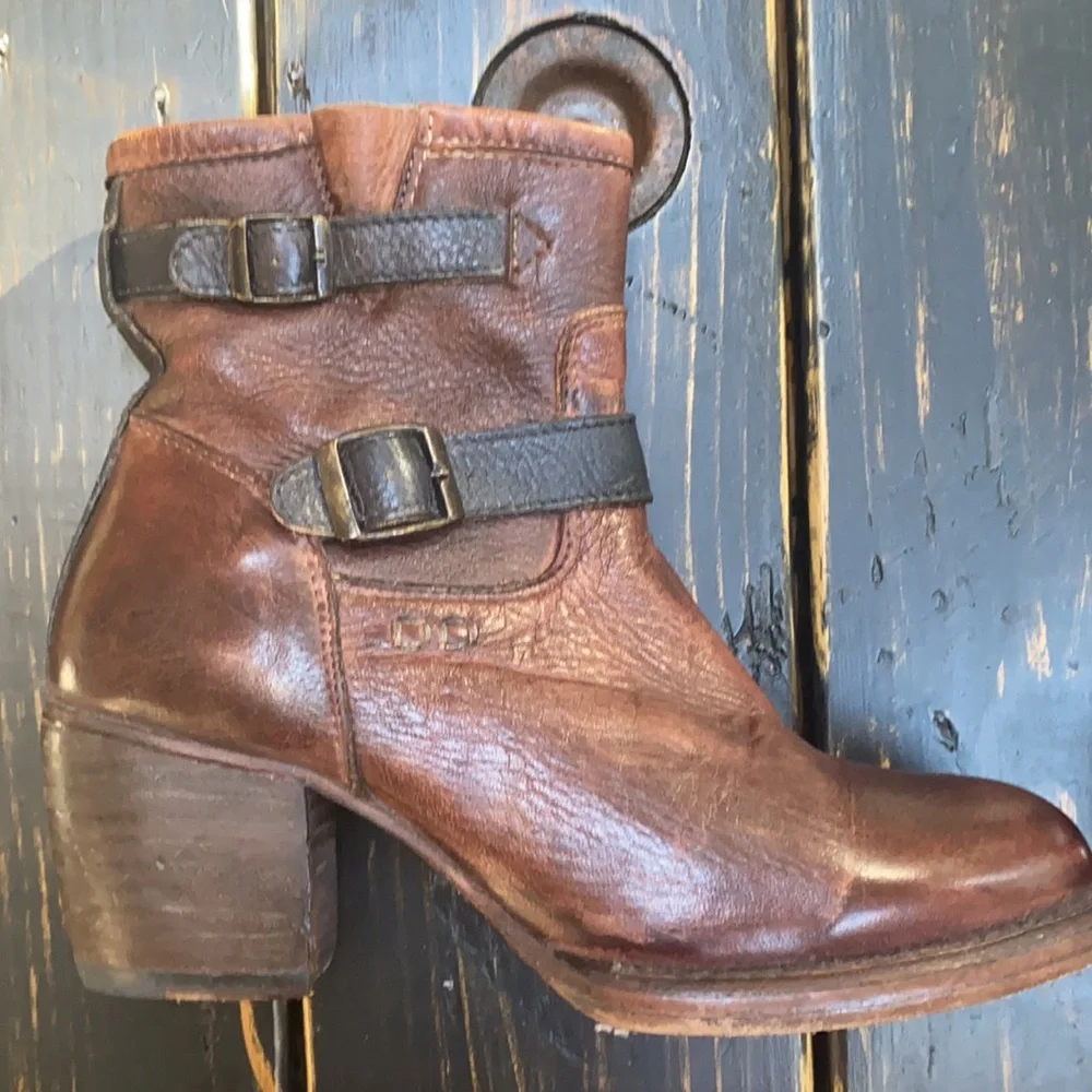 Bed Stu Ankle Boots with Double Buckle detail - Picture 9 of 14